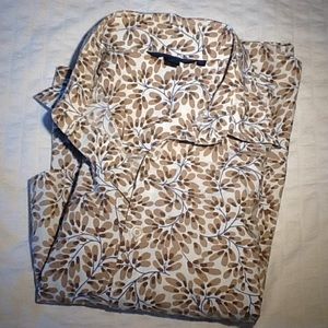 Boden leaf design,3/4 sleeve blouse